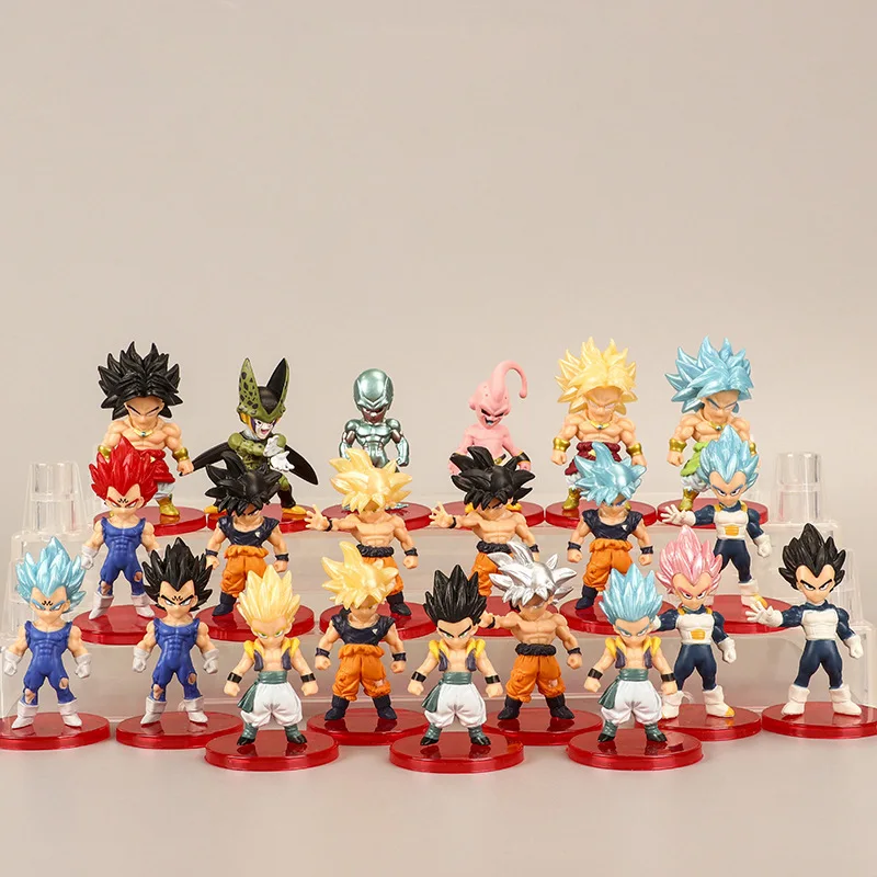 

Bandai 2nd 6.5cm Generation 21 Dragon Ball Figures Monkey King Vegeta Demon Bu Ovli Sasharu Doll Toy Decoration