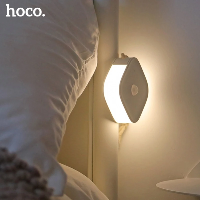 Светодиодный индукционный ночник HOCO ночной Светильник для человеческого тела