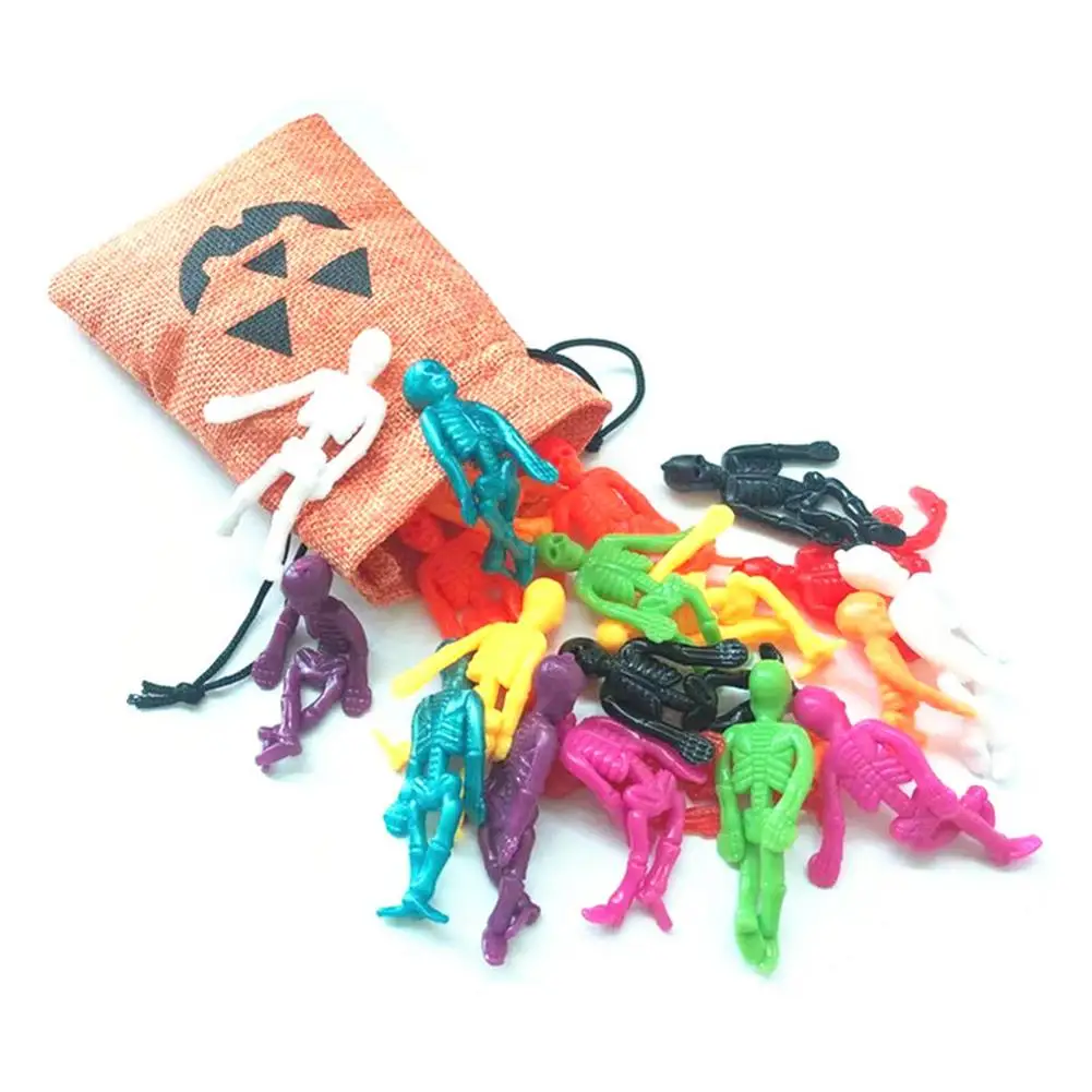 Скелеты на Хэллоуин мягкие Стрейчевые игрушки сувениры для вечеринок детей и