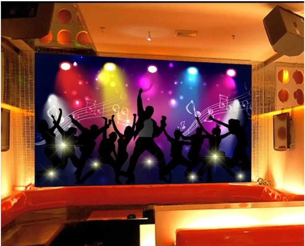 

Custom photo wallpaper for walls 3 d wallpaper murals Fashion character dynamic cool music carnival bar KTV background wall