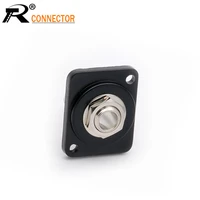 1pc professional speaker audio jack 6 35mm monostereo connector female socket panel mounted wire soldering converter
