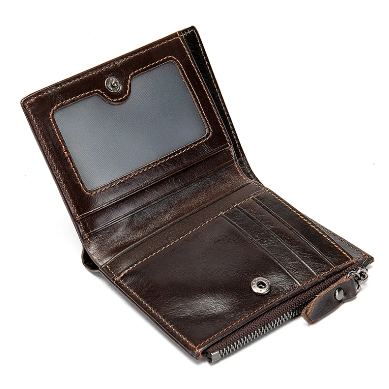 Короткий Мужской клатч Luufan кожаный мужской кошелек из натуральной кожи для монет