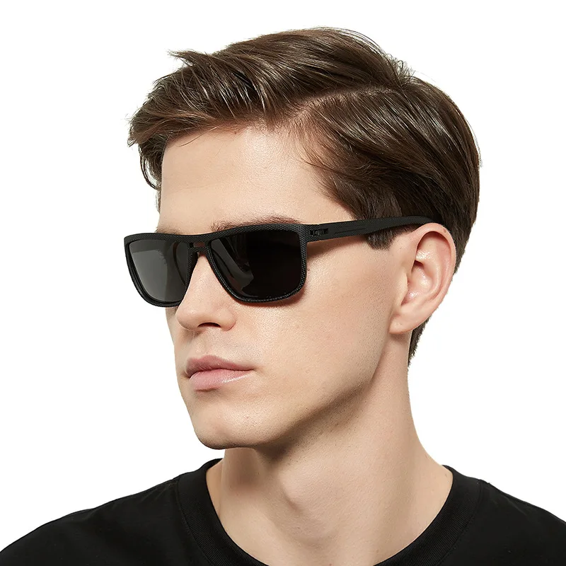 

Polarized Sunglasses For Men Plastic Oculos de sol Men's Fashion Square Driving Eyewear Travel Sun Glass
