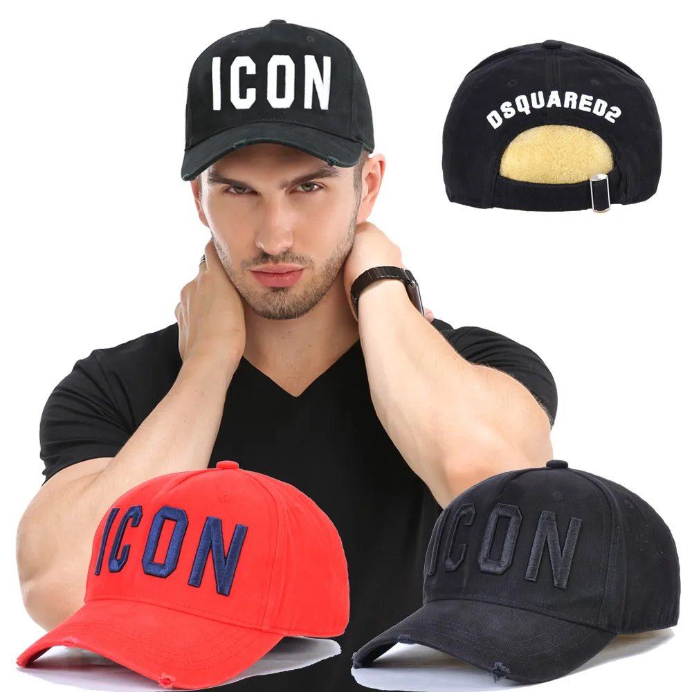 

Summer Mesh Men Women Baseball Cap Fashion Embroidered Adjustable Snapbacks Trucker Hip Hop Dad Hat brand ICON DSQICOND2