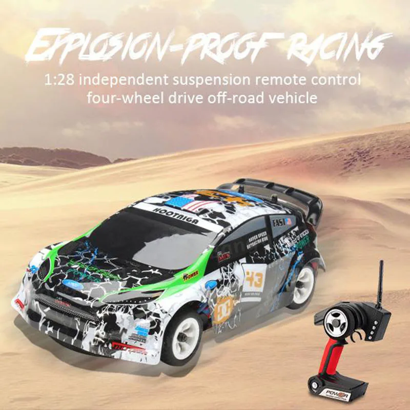 Wltoys K989 1/28 2 4G 4WD матовый Радиоуправляемый автомобиль с дистанционным управлением