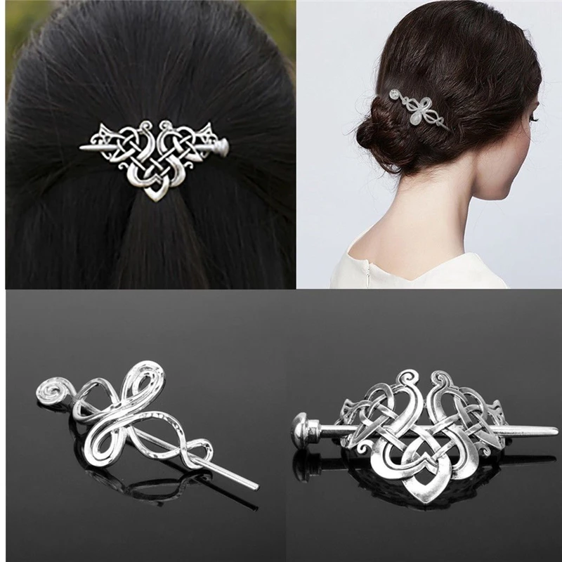 

Viking Hairpin Celtics Knots Crown Vintage Metal Hair Stick Nordic Mythology Style Hair Clip Women Wedding Jewelry Accessories