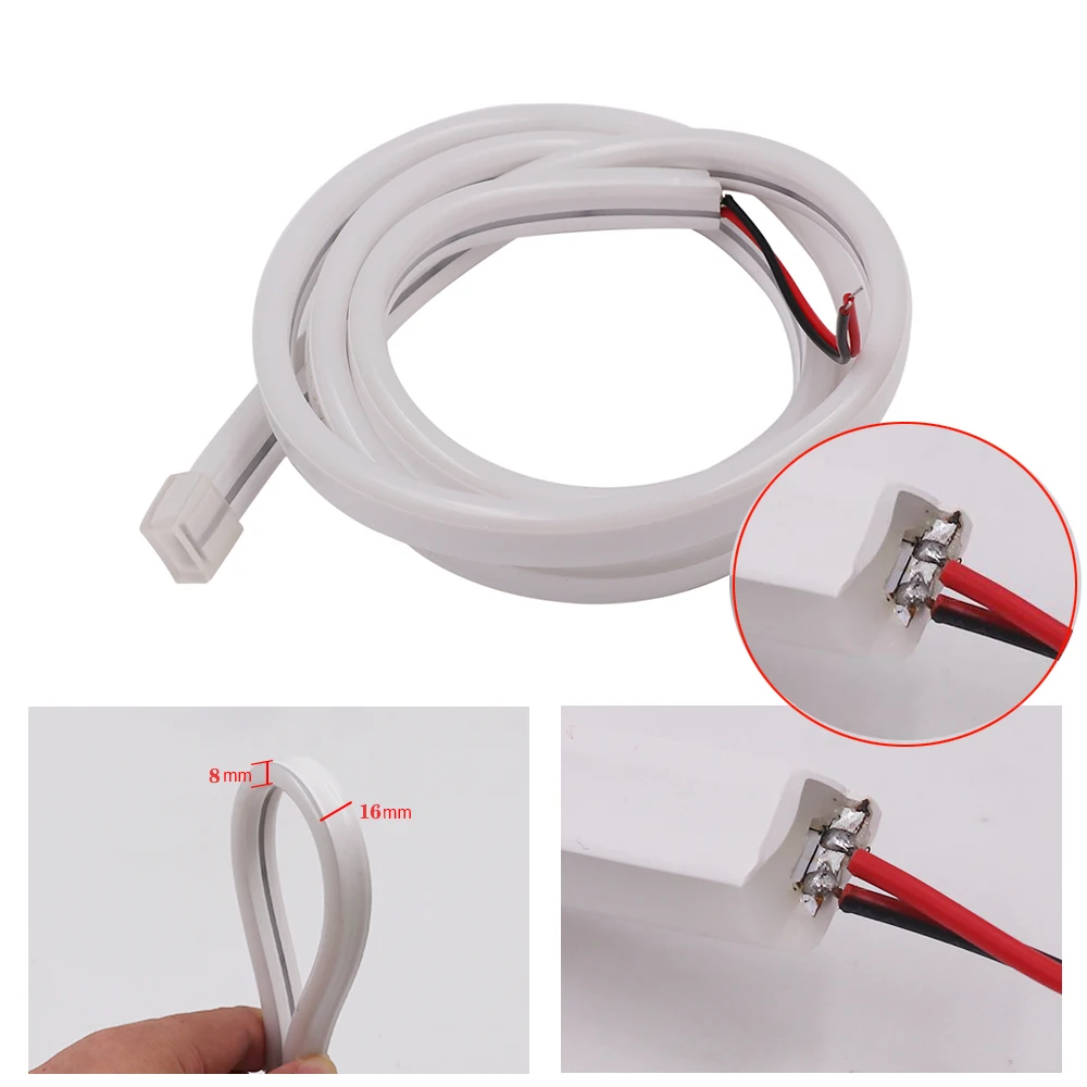 1м 2м 5м 10м 20 м Flex светодиодная лента Neon Light SMD 2835 120 светодио дный s/M неон полосы