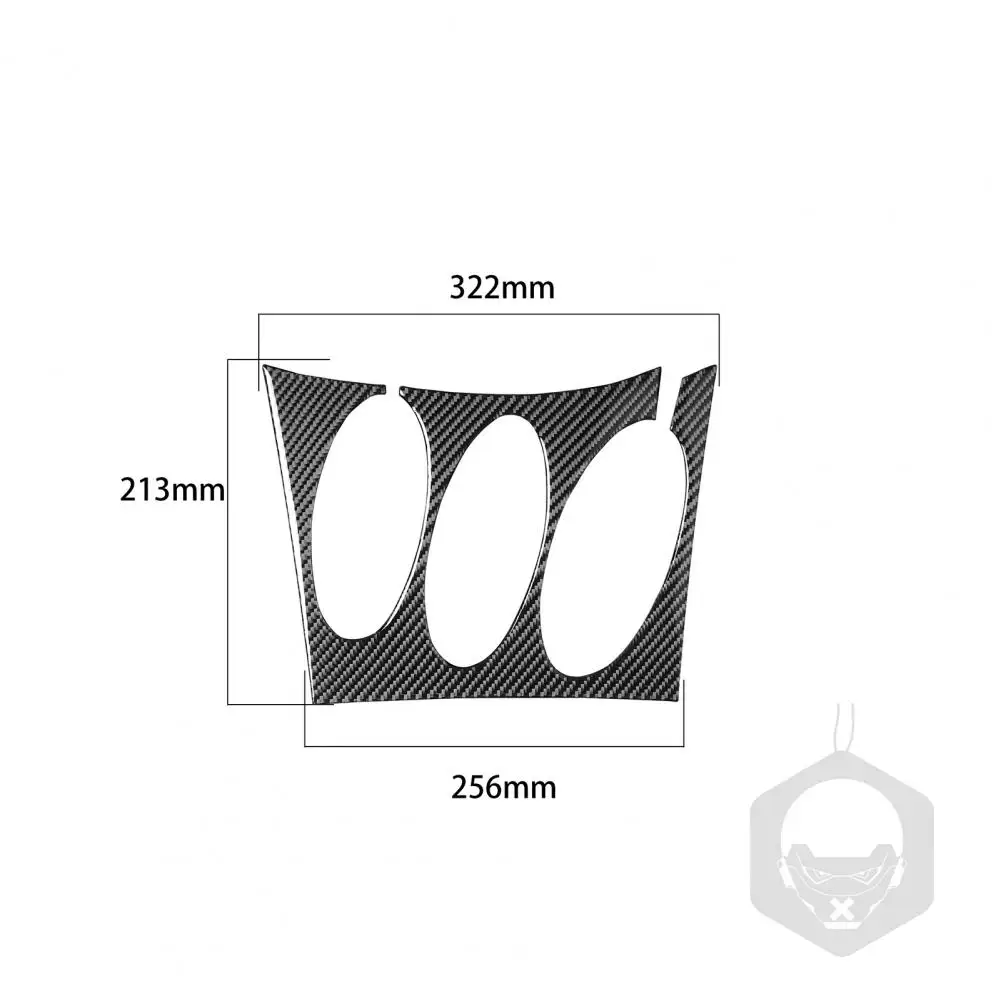 

Radio Air Console Panel Sticker Waterproof Wear-resistant Black Carbon Fiber Car Sticker for Nissan 350Z 2003-2009 Accessories