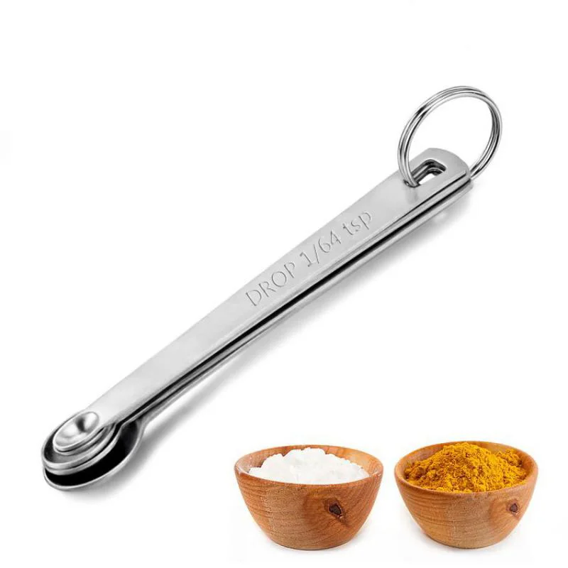 

Baking Tools Stainless Steel Mini Measuring Spoon Five-piece Combination Seasoning Measuring Spoon