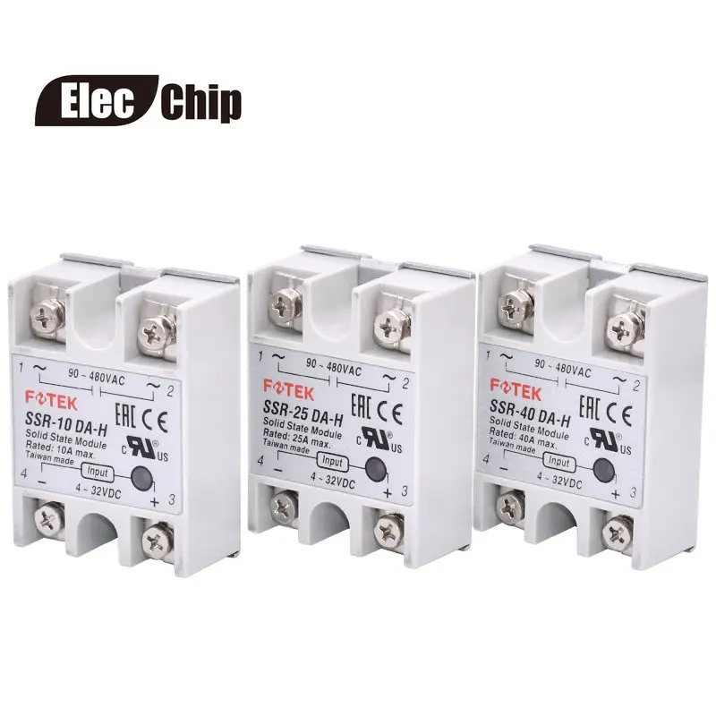 SSR-10DA-H SSR-25DA-H SSR-40DA-H SSR-50DA-H SSR-60DA-H SSR-75DA-H твердотельные реле Модуль 4-32 в пост Вход