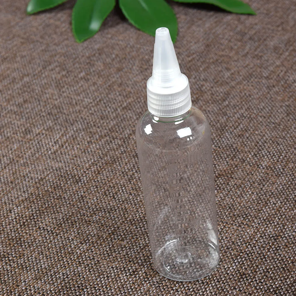 

1pcs 30ml/50ml/100ml With Scaled Tip Bottle Dispensing Bottle Extrusion Pet Plastic Emulsion Dispensing Bottle Refillable Bottle