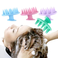 silicone hair brush shampoo scalp hair massage comb head spa slimming massage brush massager hair shower brush comb care tools