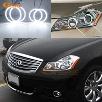 for infiniti m y50 m35 m45 xenon headlight excellent ultra bright smd led angel eyes halo rings kit day light car styling
