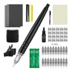 Набор для татуировок Handpoke, черный комплект из алюминиевого сплава, 13579RL, для ремонта татуировочных игл, кремов, бандажа, тату в комплекте