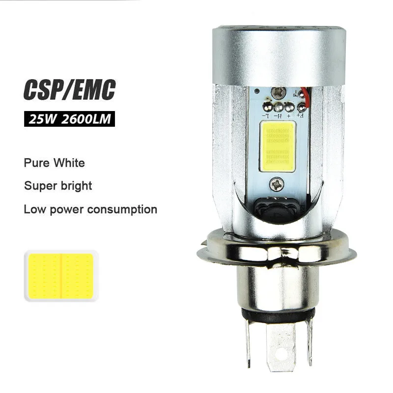 

With Angel Eyes Headlight 1PC 6000K Bulb Hi/Lo Power Kit LED Waterproof 25W