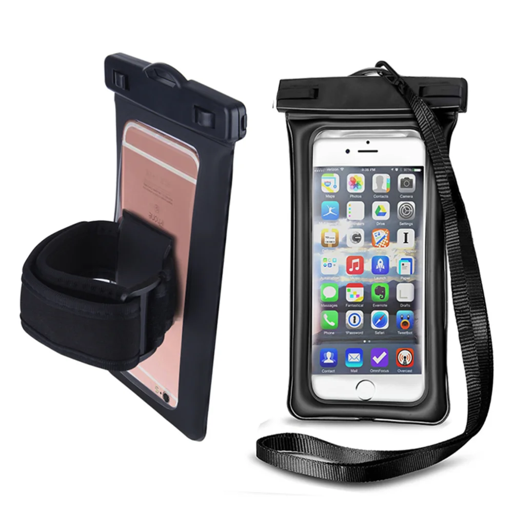 1 шт. водонепроницаемые сумки для телефона плавающие мобильный телефон сумка