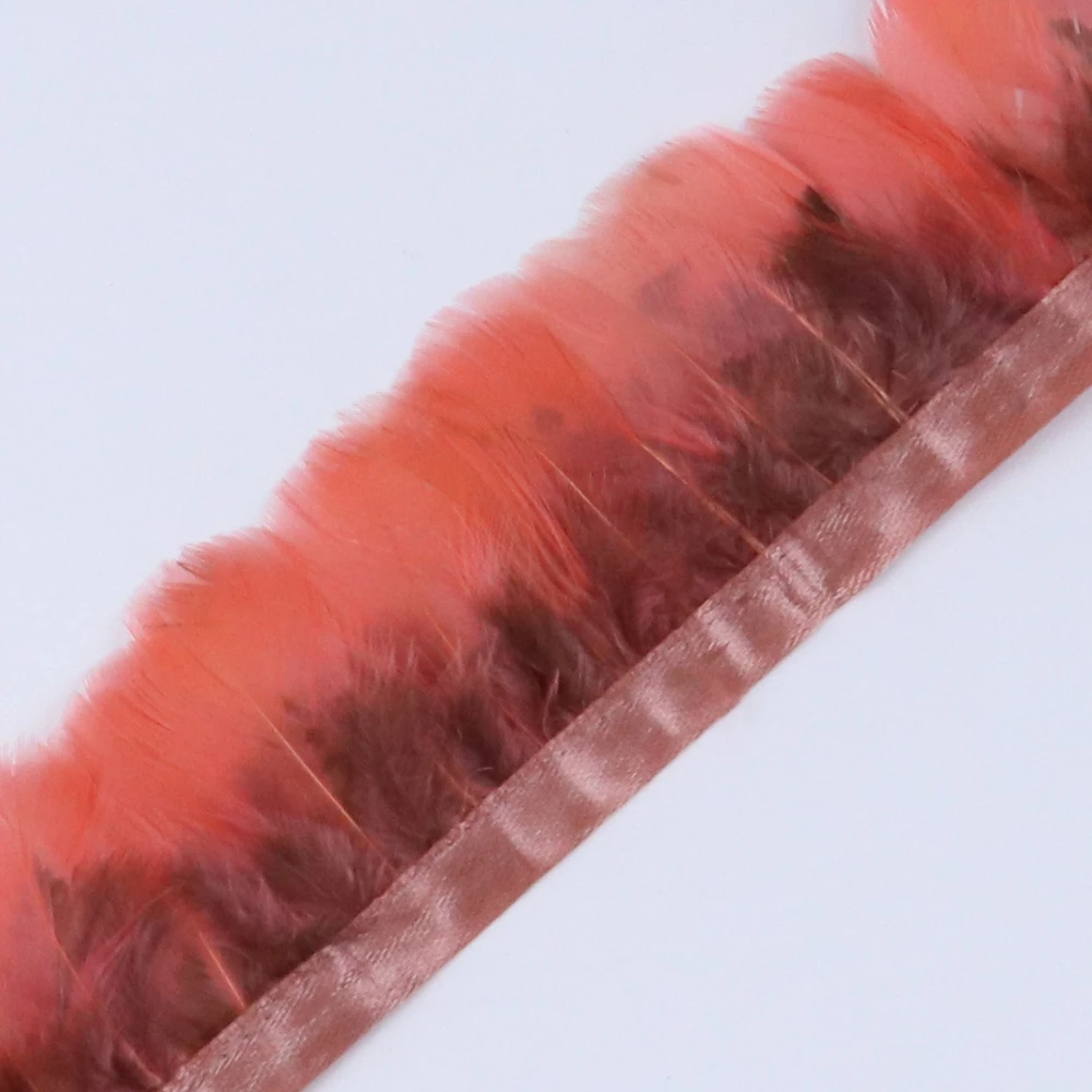 1 метр натуральное куриное перо отделка Высота 5-8 см перья фазана на ленте одежда