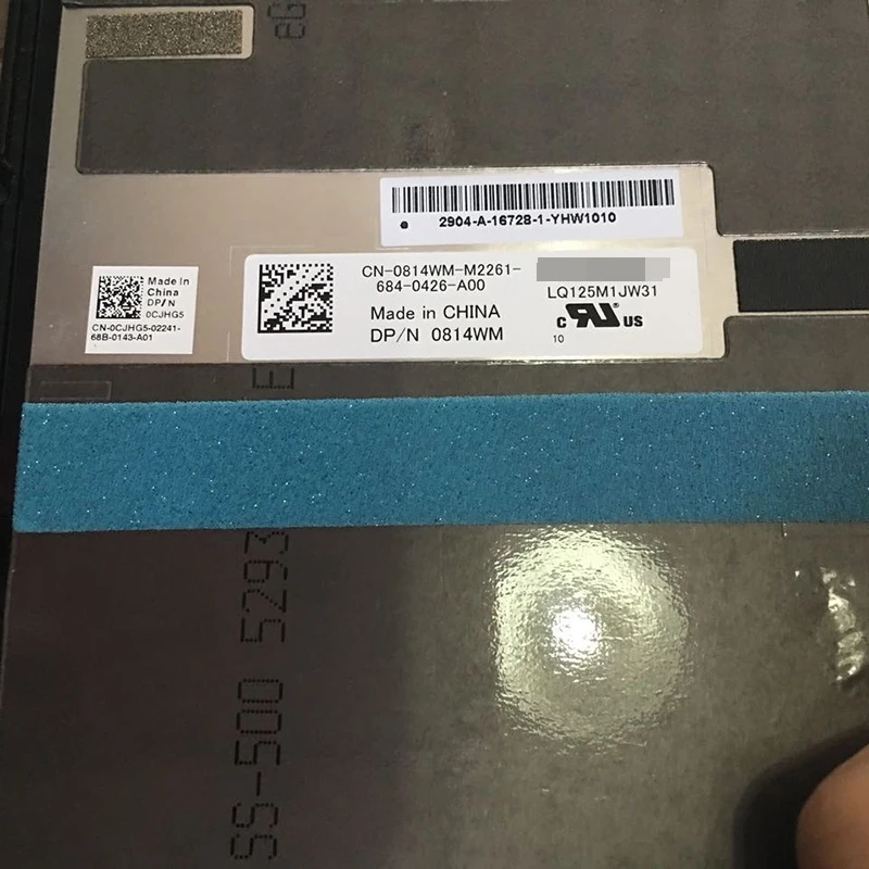 

12.5 "inch LQ125M1JW31 For Dell XPS 12 9250 7275 FHD 1920X1080 LED LCD Screen Touch Assembly Panel LCD Combo