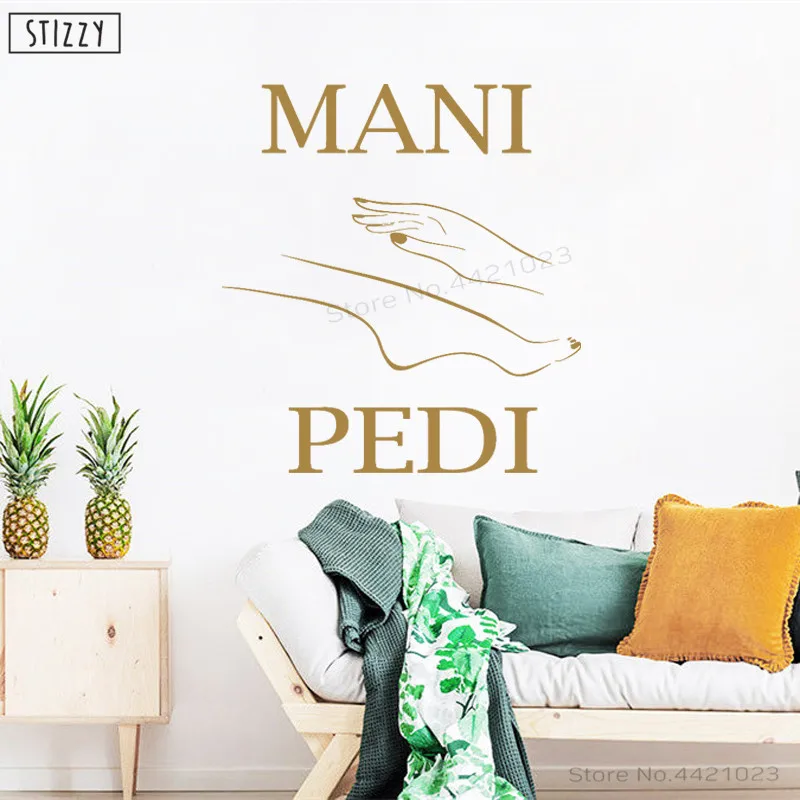 STIZZY настенные наклейки для ног дизайн девочек салон красоты виниловая настенная