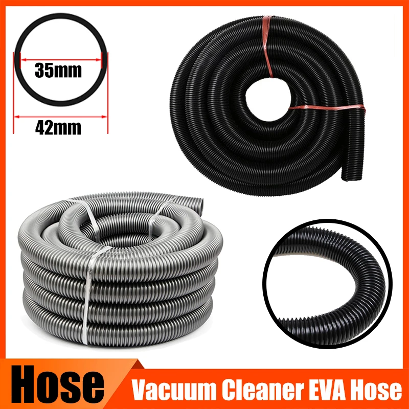 

Vacuum Cleaner Thread EVA Gray Black Hose Inner 35mm Bellows Straws Soft Pipe Factory Replacement Vacuum Tube Part Accessories