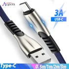 USB Type-C кабель для передачи данных и быстрой зарядки, 5 А, для Samsung S10 S9 Plus, Redmi note 8 USB-C