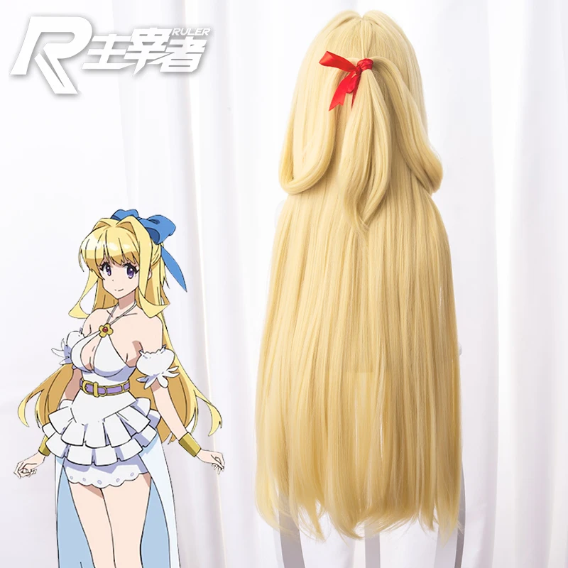

The High Quality Wigs Ristarte Cosplay Yellow Modelling Long Hair Unisex Role Play Accesories In Stock