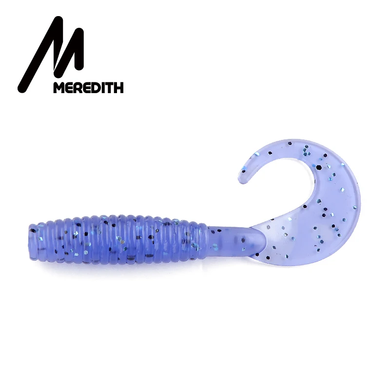 MEREDITH 20 шт./лот Мягкая приманка для рыбалки 50 мм 1,26 г Grub искусственные мягкие приманки Хищник снасти мягкие рыболовные черви воблеры - Цвет: Q