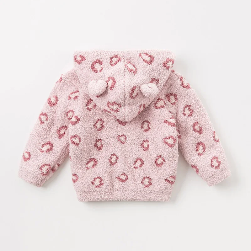 DBW11660 dave bella autumn winter baby girls cute love hooded sweater coat children tops fashion infant toddler outerwear | Детская