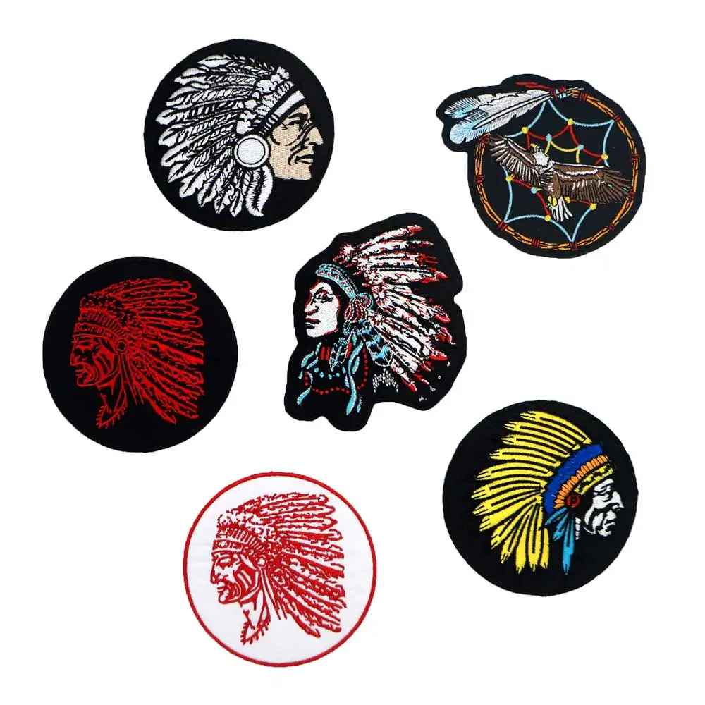 Индийского женского Железный человек на подкладке в стиле панк с вышивкой