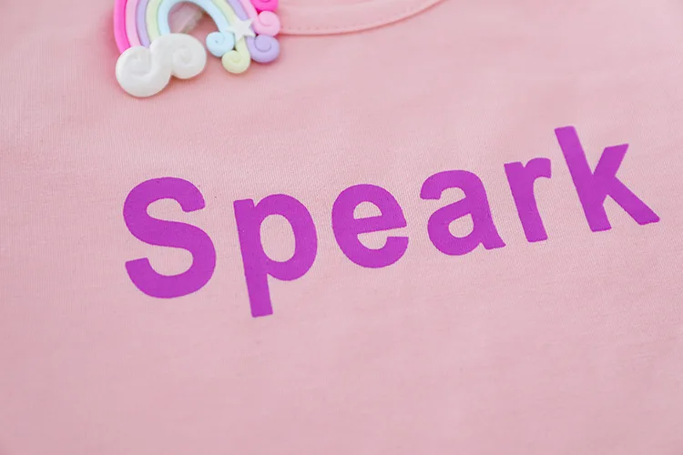 2 шт./компл. джинсовая Футболка с принтом для девочек | Мать и ребенок