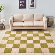 Foldable Carpet Puzzle For Living Room Plush Carpet Stitching Foam Bedroom Climbing Baby Kids Crawing Mat Anti-Skid Shaggy Rug Foldable Carpet Puzzle For Living Room Plush Carpet Stitching Foam Bedroom Climbing Baby Kids Crawing Mat Anti-Skid Shaggy Rug