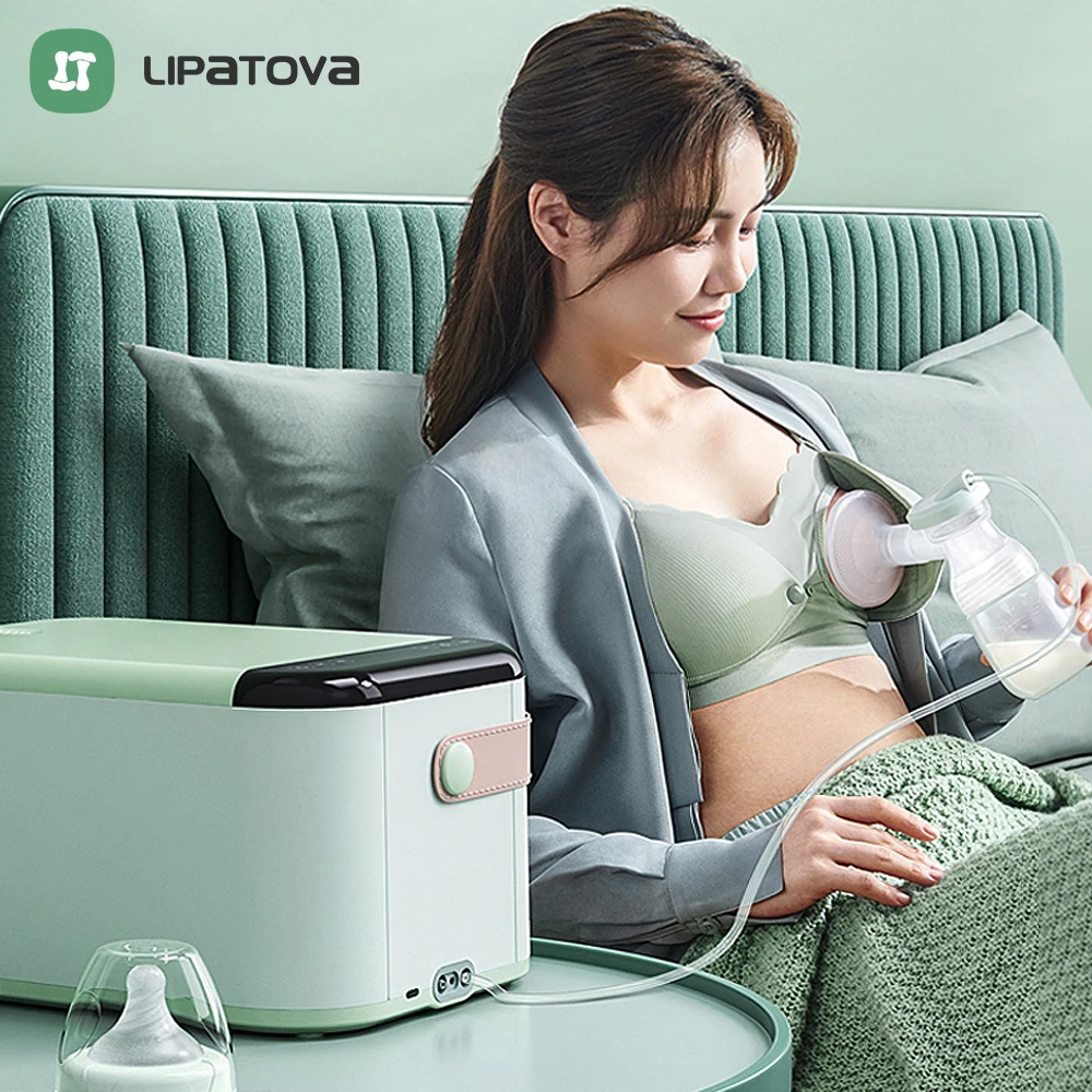 Electric Breast Pump Silent and Painless Fully Automatic and UV Sterilizer Automatic Drying Ai Touch Screen Smart Control PPSU