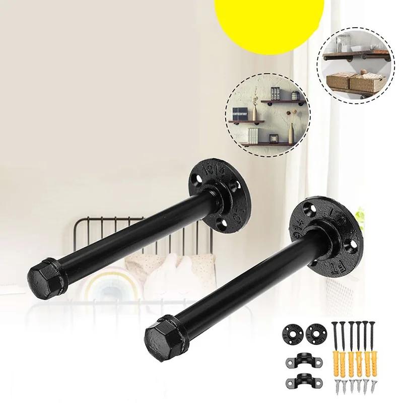 1 шт. кронштейн настенная плавающая полка винтажная Ретро черная железная