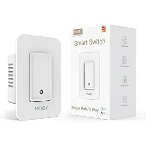 WiFi Smart Light Switch No Neutral Wire No Capacitor No hub Required Single Live Wire Push Button Tuya Smart Life App Remote