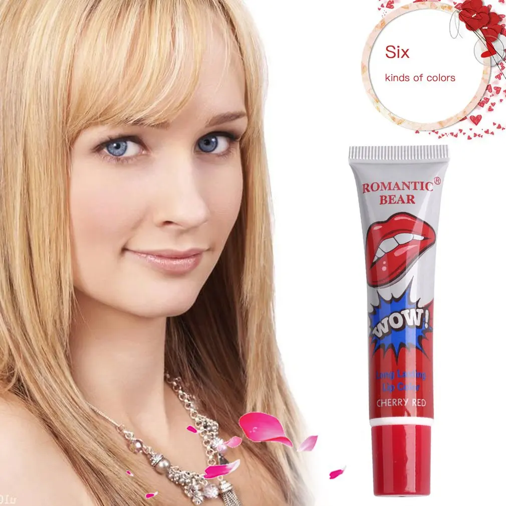 ROMANTIC BEAR Long Lasting Easy Peel Off Lip Gloss Mask Waterproof Makeup Matte Tint Lipstick Women Balm Cosmetic Hot |
