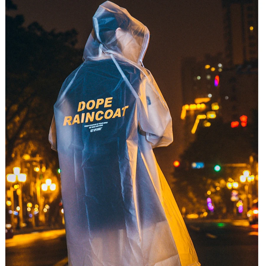 Длинный плащ женский водонепроницаемый пончо мужские нейлоновые женские куртки