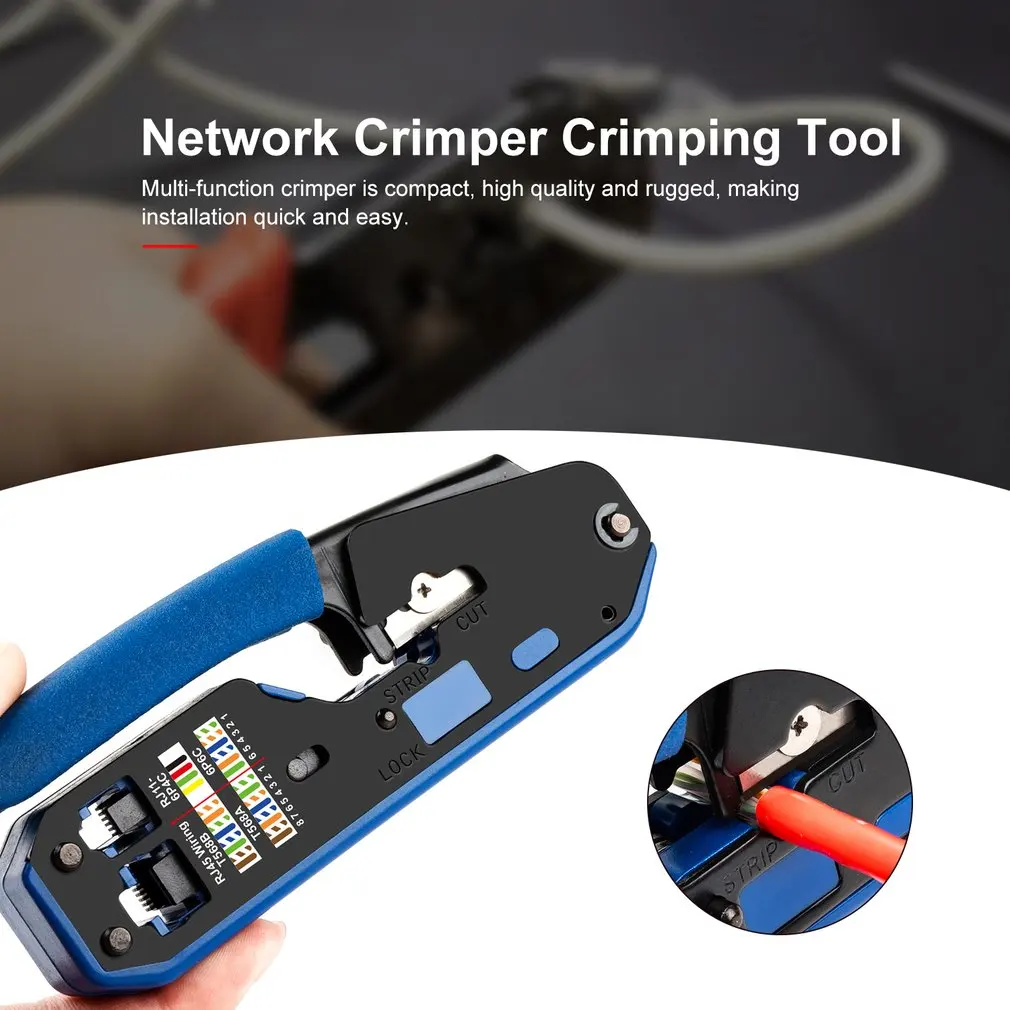 crimper network tools crimping cable stripper clamp 8p6p pliers multifunctional crimp clip network cable stripping plier tool free global shipping