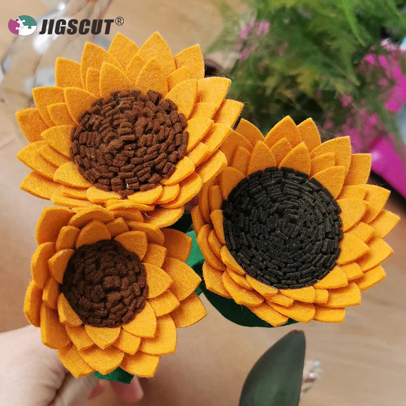 Высечка подсолнухов для ткани и фетра | Дом сад