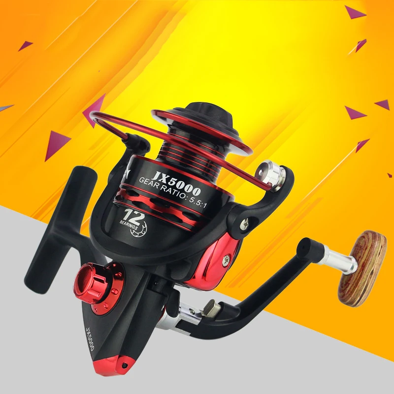 GLEEGLING Power Handle 1000-7000 Series Spinning Fishing Reel Metal 12BB Winter Boat Rock Fly Wheel | Спорт и развлечения