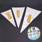 50 шт.лот прозрачные конусные пакеты для хранения конфет, конусы, прозрачный пластиковый пакет, пакеты для попкорна, конфет, детские пакеты для упаковки подарков на день рождения