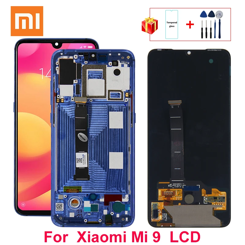 

Оригинальный ЖК-дисплей для Xiaomi Mi 9, сенсорный экран, дигитайзер в сборе для Xiaomi Mi9 M1902F1A M1902F1G, экран, запасные части