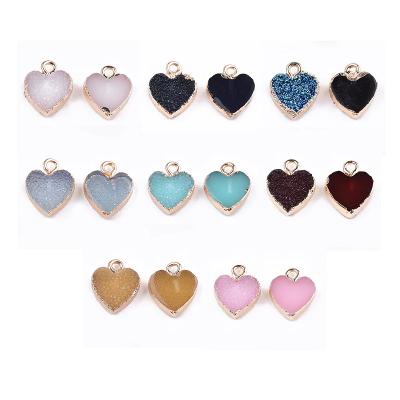 5 шт. разные цвета в произвольном порядке форме сердца/капли гальванические