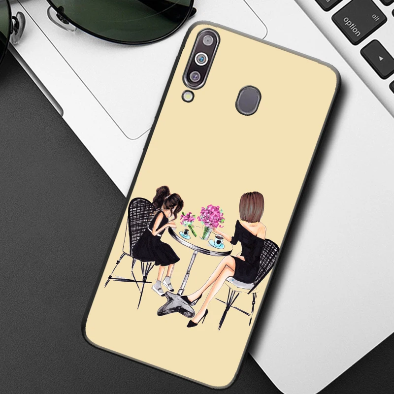 

Mom and baby Phone Case for Samsung A7 A9 2018 M31 M31S M21 M11 M10 M10S M20 M30S M40 M51 M01 Silicone Shell Coque