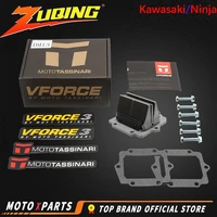 motorcycle v force 3 carbon fiber reed valve system kit for kawasaki kdx200 220 kx250 kmx125 kmx500 for ninja krr zx150 krz150