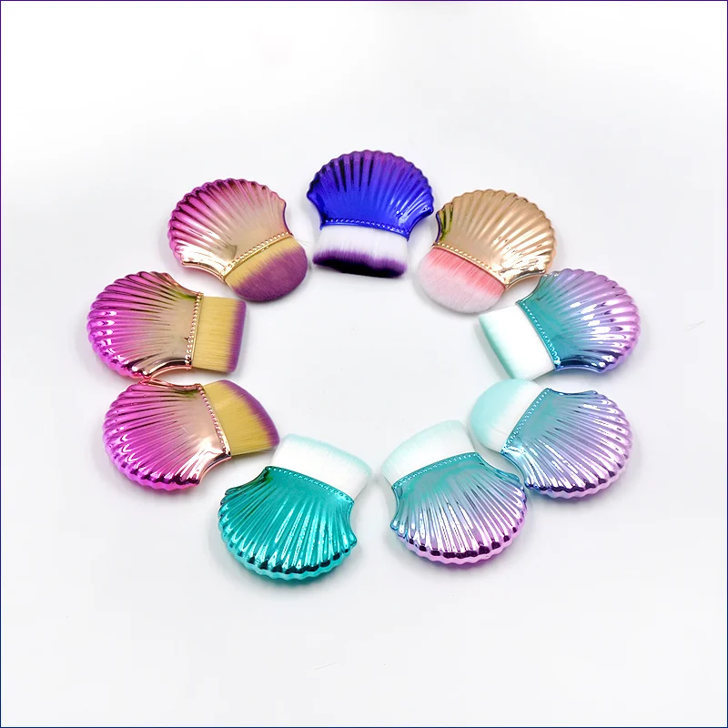 

The new single small shell cleansing face powder brush wash face loose powder brush makeup brush