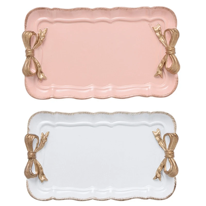 2 шт. европейский стиль лотки для хранения тортов с бантом органайзер макияжа