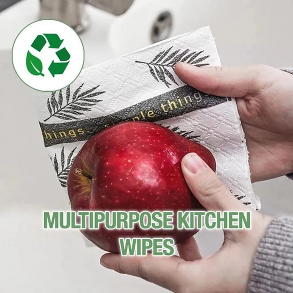 30pcs Kitchen paper towel Biodegradable Washable Cleaning Wipes Padded Lazy Rag Waterproof dish towel#C | Дом и сад