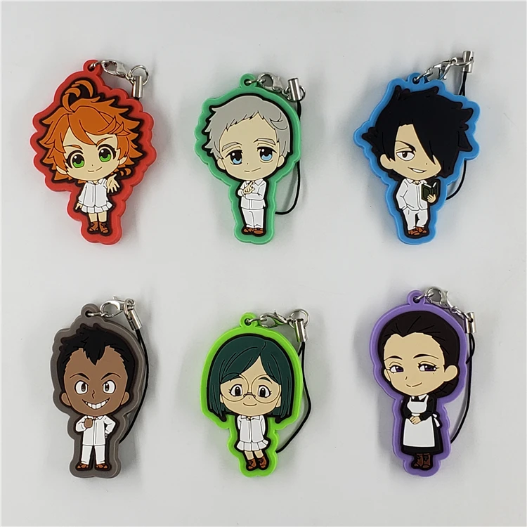 Резиновый брелок с изображением обещанного неверланда аниме Yakusoku no Nebārando Эммы