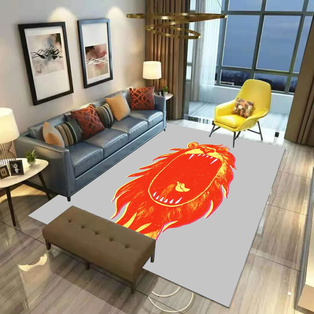 Alfombra antideslizante con estampado 3D para ni&ntilde;os, tapete suave con dise&ntilde;o de gato divertido, ideal para el comedor y la sala de estar, 03-3