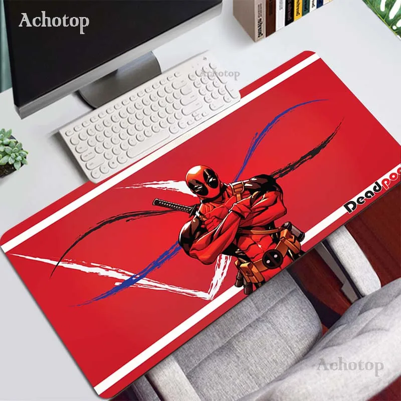 

Deadpool Pattern 900x400 Mouse Pad large size Gaming Mousepad Soft Speed Keyboard Anti-slip Table Mat Mouse pad Gamer Anime Mats